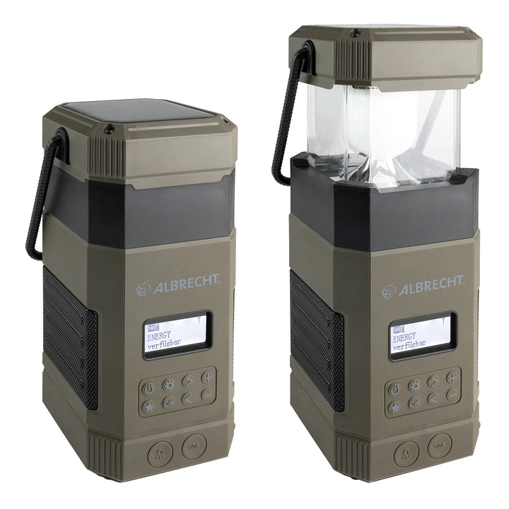 Albrecht DR 114 DAB+ Outdoor-Radio mit Camping-Lampe