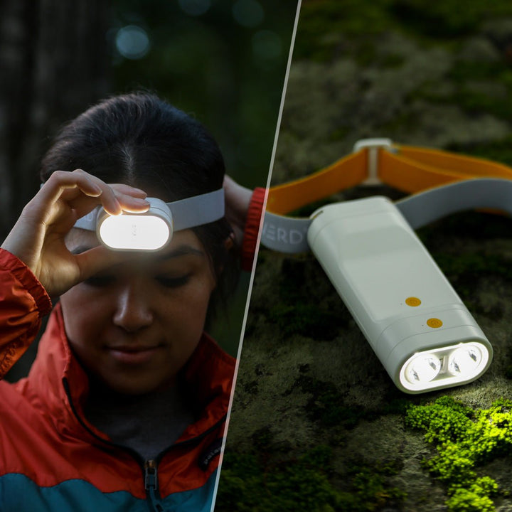 Luci Beam 2-in-1 Solar-Stirnlampe und Taschenlampe