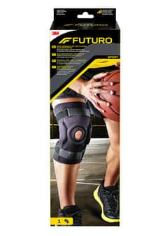 FUTURO™ Knie-Bandage mit seitlicher Gelenkschiene 48579, Verstellbar SPORT (40.6 - 55.9 cm)